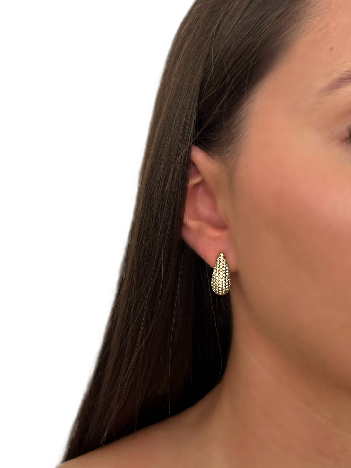 Mini rhinestone drop earrings