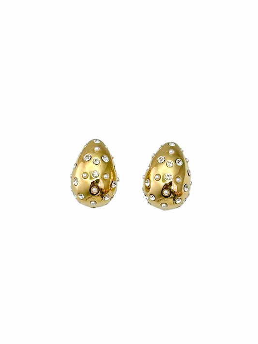 Diamond drop earrings