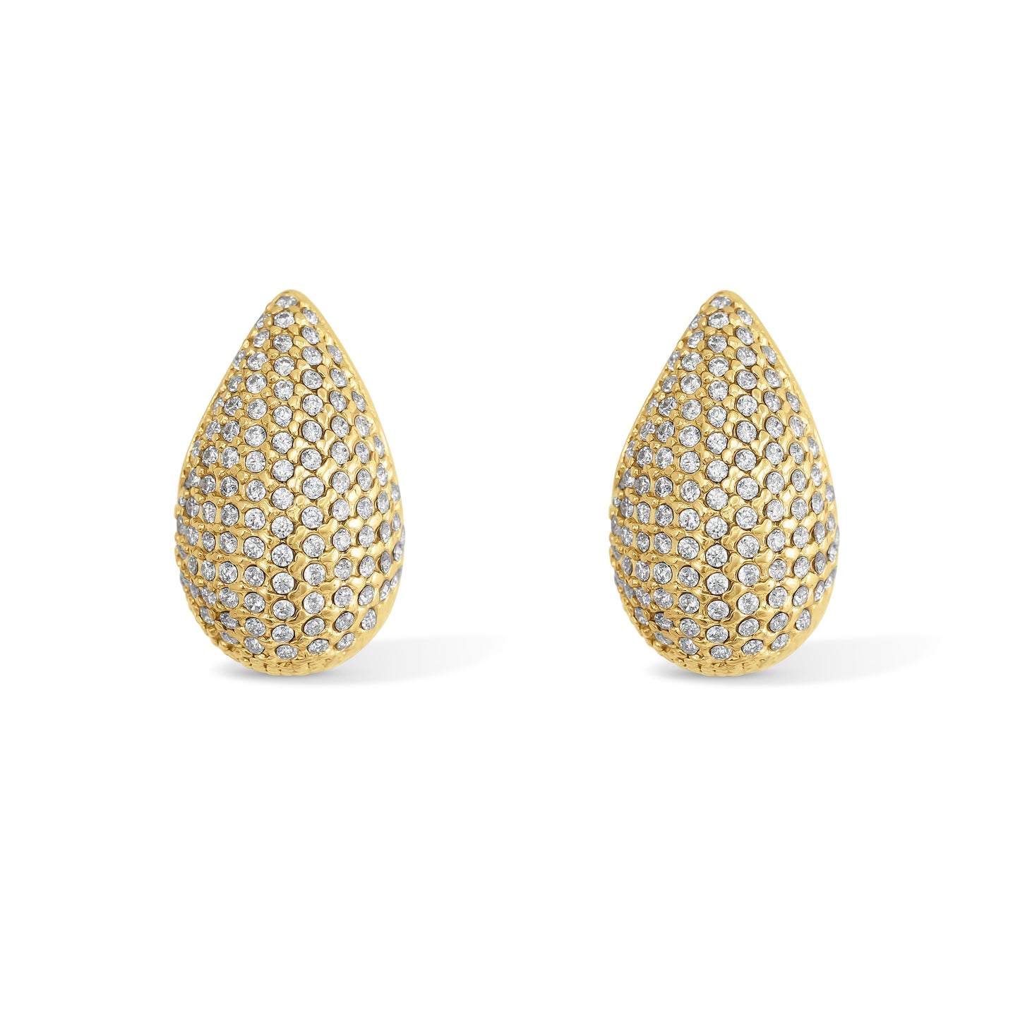 BOUCLES D’OREILLES GOUTTES STRASS