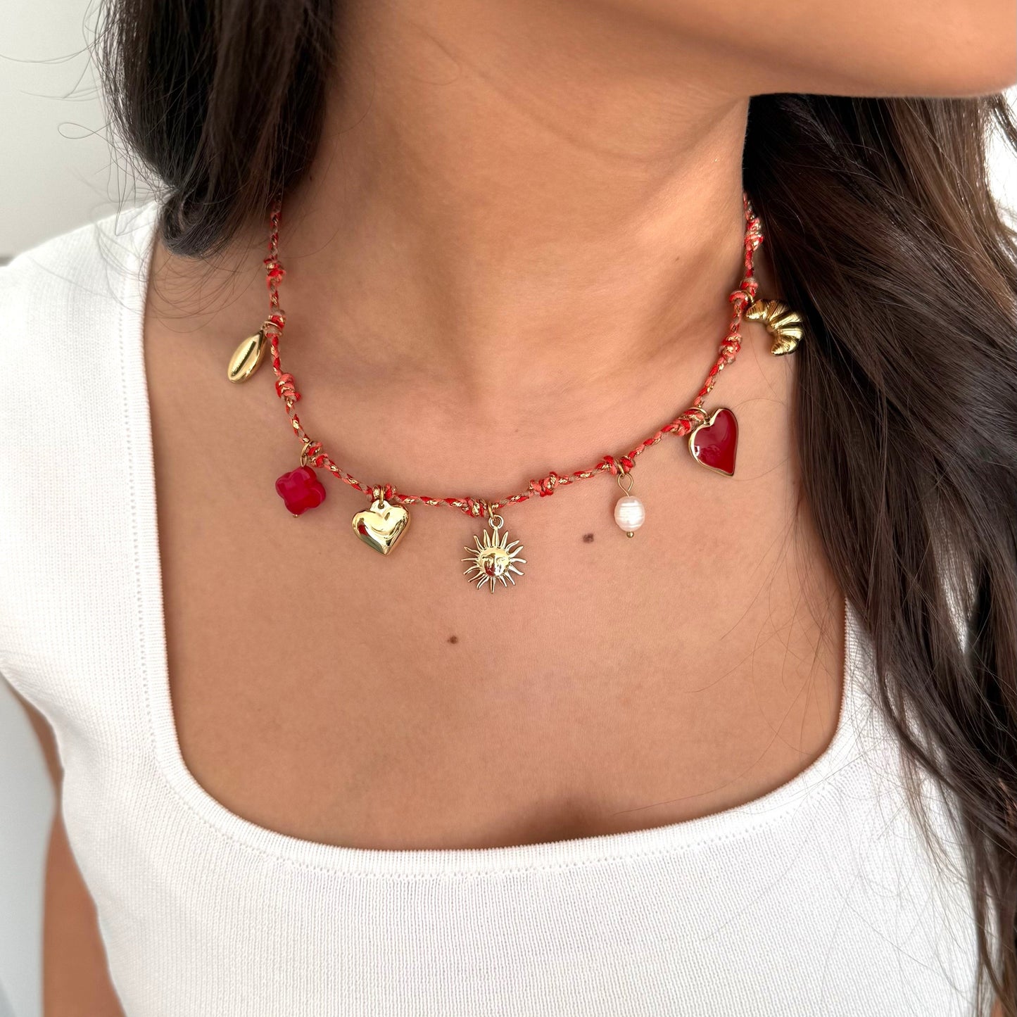 COLLANA ROSSA BALI 